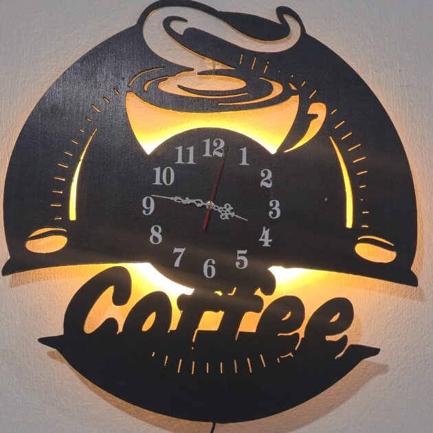 Horloge vinyle Cafeteria