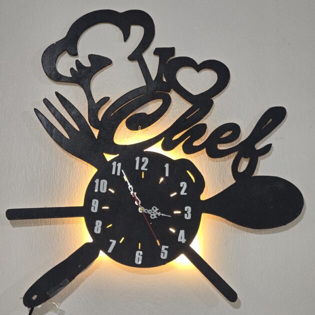 Horloge vinyle Chef