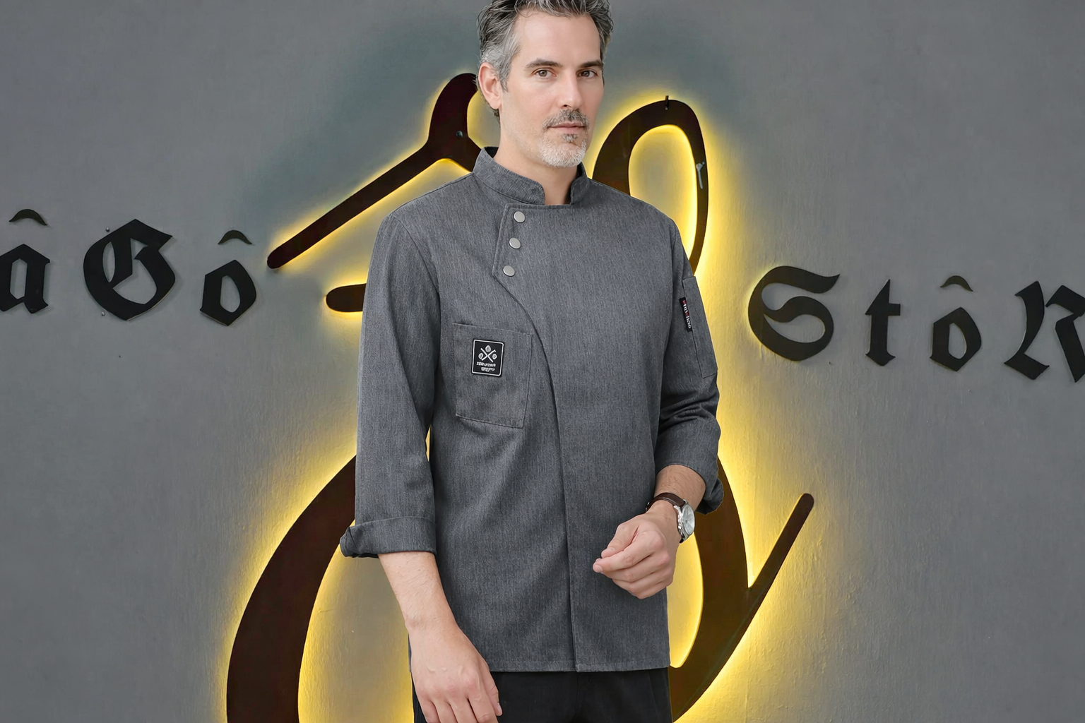 Veste chef M2 - الصورة 3